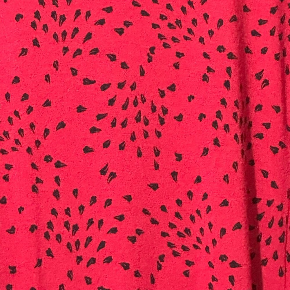J. Jill Wearever Collection women's size XL red print long sleeve top - Picture 2 of 7